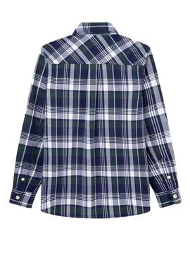 Camisa Pepe Jeans Darrel Cuadros Para Niño