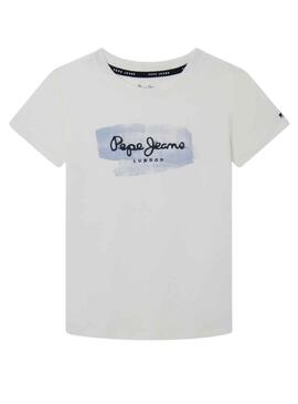 Camiseta Pepe Jeans Seth Blanco Para Niño