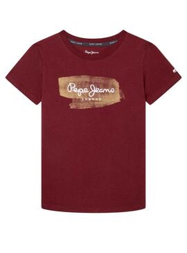 Camiseta Pepe Jeans Seth Granate Para Niño