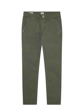 Pantalón Chino Pepe Jeans Greenwich Verde Niño