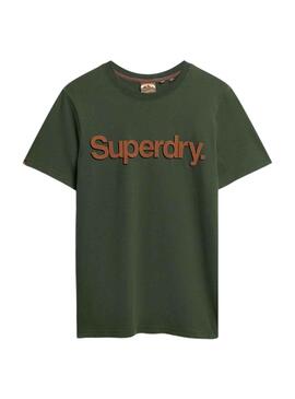 Camiseta Superdry Core Logo Classic Verde Hombre