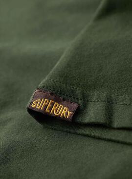 Camiseta Superdry Core Logo Classic Verde Hombre
