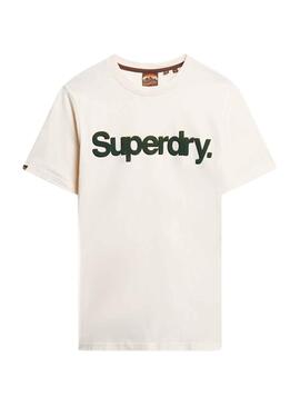 Camiseta Superdry Core Logo Classic Blanco Hombre