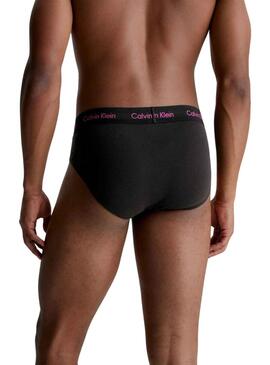 Slips Calvin Klein Hip Brief 3 Pack Negro H