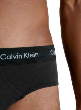 Slips Calvin Klein Hip Brief 3 Pack Negro H