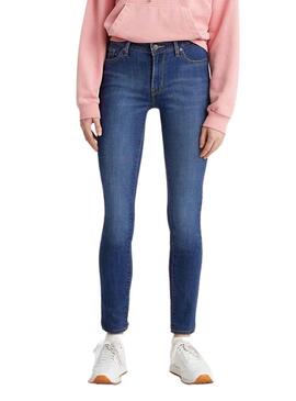 Pantalón Vaquero Levis 711 Skinny Azul para Mujer