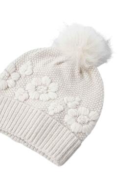 Conjunto Mayoral Gorro Bufanda Blanco para Niña