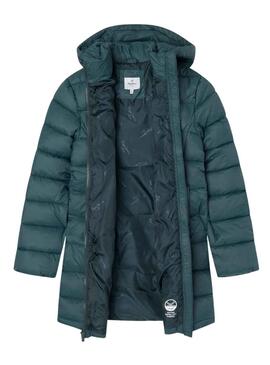 Abrigo Pepe Jeans Acolchado Simone Verde Para Niña