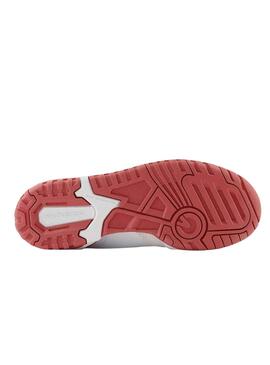 Zapatillas New Balance 550 Blanco Rojo Kids