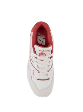 Zapatillas New Balance 550 Blanco Rojo Kids