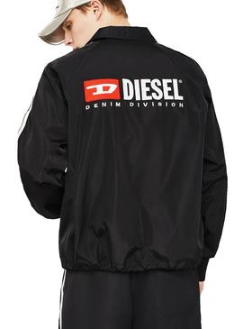 Cortavientos Diesel J-Akito Negro Hombre