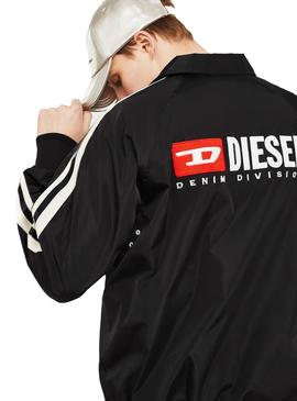 Cortavientos Diesel J-Akito Negro Hombre