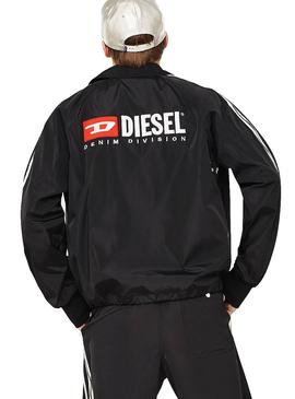 Cortavientos Diesel J-Akito Negro Hombre