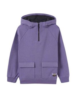 Sudadera Mayoral Bolsillos Morado para Niño