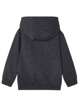 Sudadera Mayoral Aplique Engomado Gris para Niño