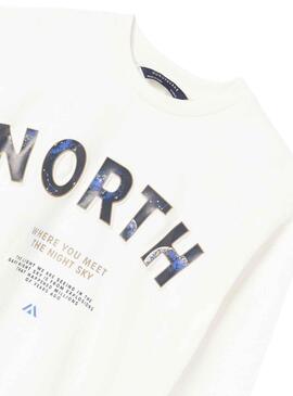 Camiseta Mayoral North Blanco para Niño