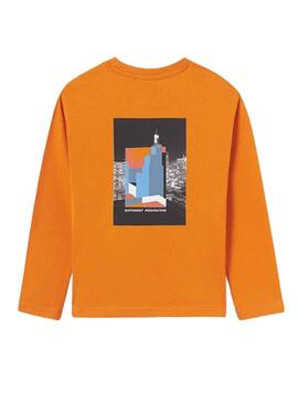 Camiseta Mayoral Perspective Naranja para Niño