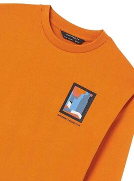 Camiseta Mayoral Perspective Naranja para Niño
