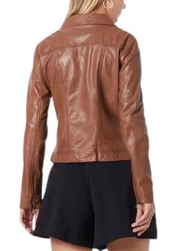 Cazadora Naf Naf Pelle Marron para Mujer