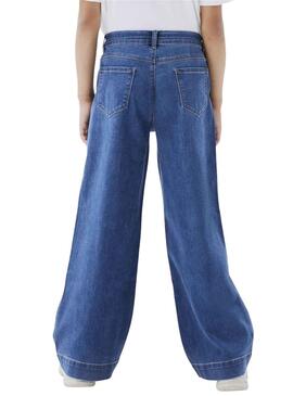 Pantalón Name It Rose Wide Jeans Azul para Niña