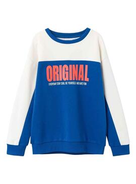 Sudadera Name It Lennart Color block Azul Niño