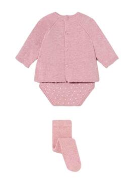 Conjunto Mayoral Jersey Leotard Rosa para Bebé