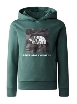 Sudadera The North Face Teen Box Verde Niño Niña