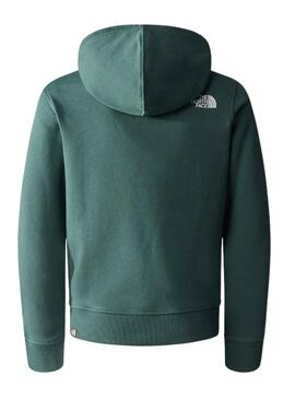 Sudadera The North Face Teen Box Verde Niño Niña