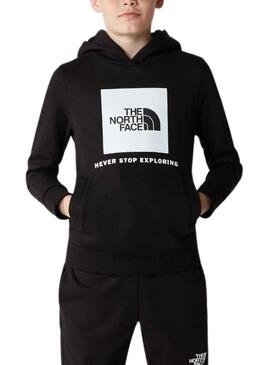 Sudadera The North Face Teens Box Negro Niño Niña