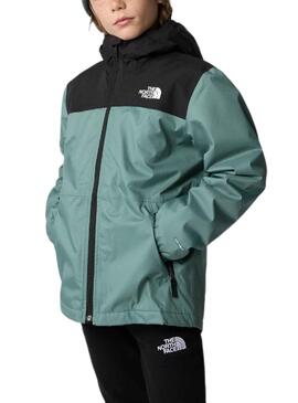 Chaqueta The North Face Warm Storm Verde Niño