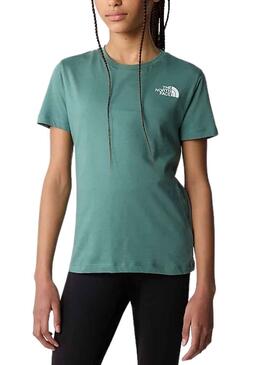 Camiseta The North Face Teen Dome Verde Niño