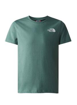 Camiseta The North Face Teen Dome Verde Niño