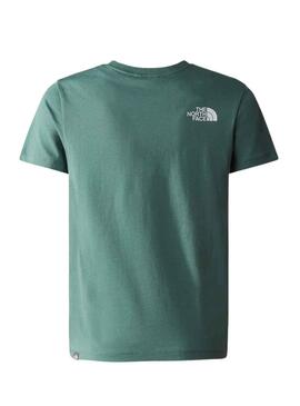 Camiseta The North Face Teen Dome Verde Niño