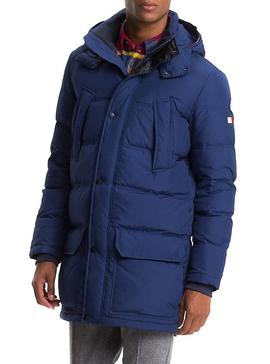 Parka Tommy Hilfiger Down Marino Hombre