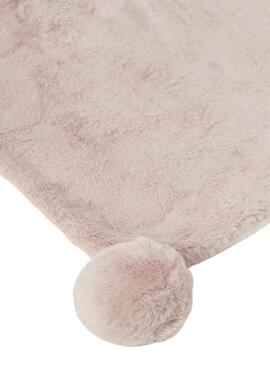 Manta Mayoral Pom Pom Beige para Bebé
