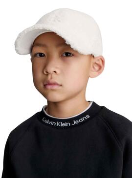 Gorra Calvin Klein Teddy Texture Blanco Niño Niña