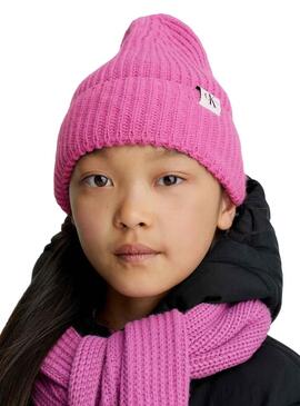 Gorro Calvin Klein Monogram Rosa para Niña 