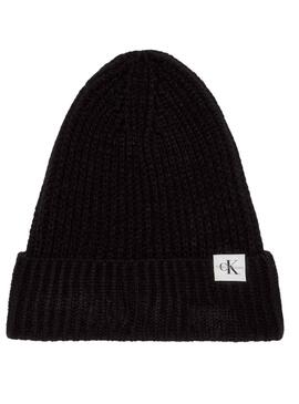 Gorro Calvin Klein Monogram Negro para Niña