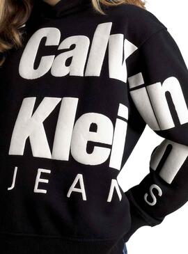 Sudadera Calvin Klein Blown Up Negro para Niña