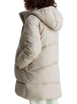 Chaqueta Calvin Klein Long Puffer Beige para Niña