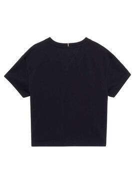 Camiseta Tommy Hilfiger Logo Tee Negro para Niña