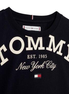 Camiseta Tommy Hilfiger Logo Tee Negro para Niña