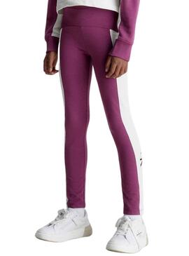 Leggings Calvin Klein Colour Block Morado Niña