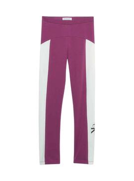 Leggings Calvin Klein Colour Block Morado Niña