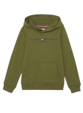 Sudadera Tommy Hilfiger Essential Verde Niña Niño