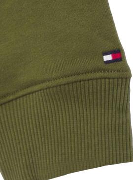 Sudadera Tommy Hilfiger Essential Verde Niña Niño