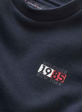 Sudadera Tommy Hilfiger New York Flag Marino Niño