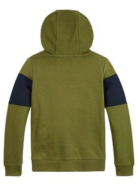 Sudadera Tommy Hilfiger Essential block Verde Niño