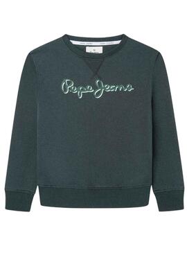 Sudadera Pepe Jeans Nolan Verde para Niño