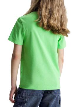 Camiseta Calvin Klein Pack 2 Monogram Verde Niño
